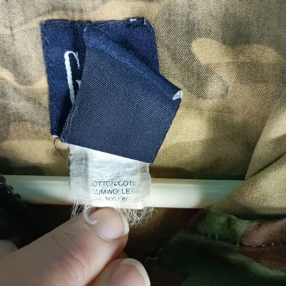 Gap Jacket Youth 2XL Green Camo Anorak Hooded 1/4 Zip Pockets Military Teen - Picture 14 of 14